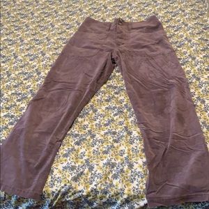 Free People Comfy Corduroy Purple Pants!